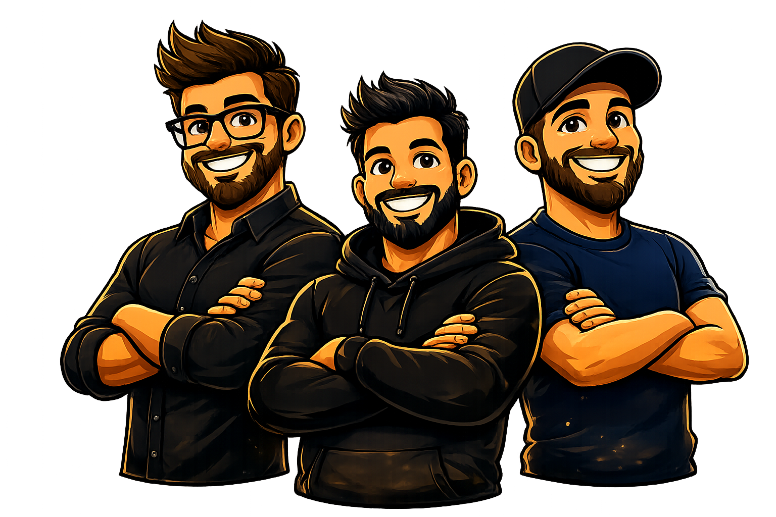 The Idea Guys team with a glowing lightbulb